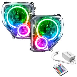 Jeep Liberty Headlight Assemblies - ORACLE Lighting - ColorSHIFT w/ Simple Controller - `08-`12